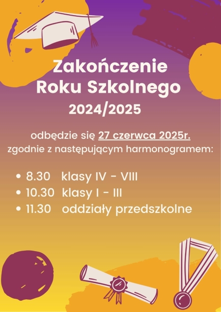 Zakończenie roku szkolnego!