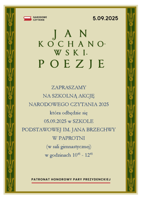 Narodowe Czytanie 2025